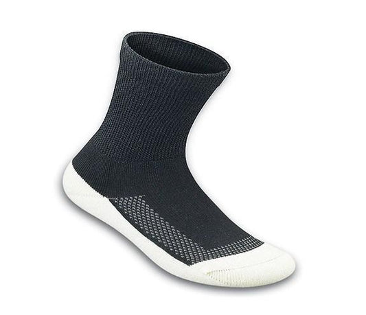 Padded Sole Sock-Black (3 Pair)-abc