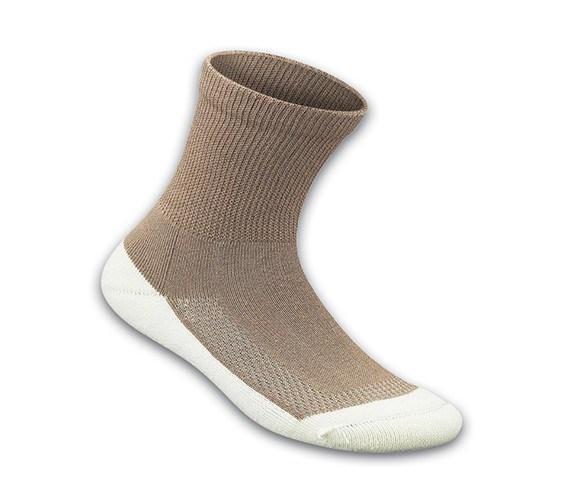 Padded Sole Sock-Brown (3 Pair)-abc