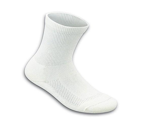 Padded Sole Sock-White (3 Pairs)-abc