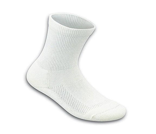 Padded Sole Sock-White (3 Pairs)-abc