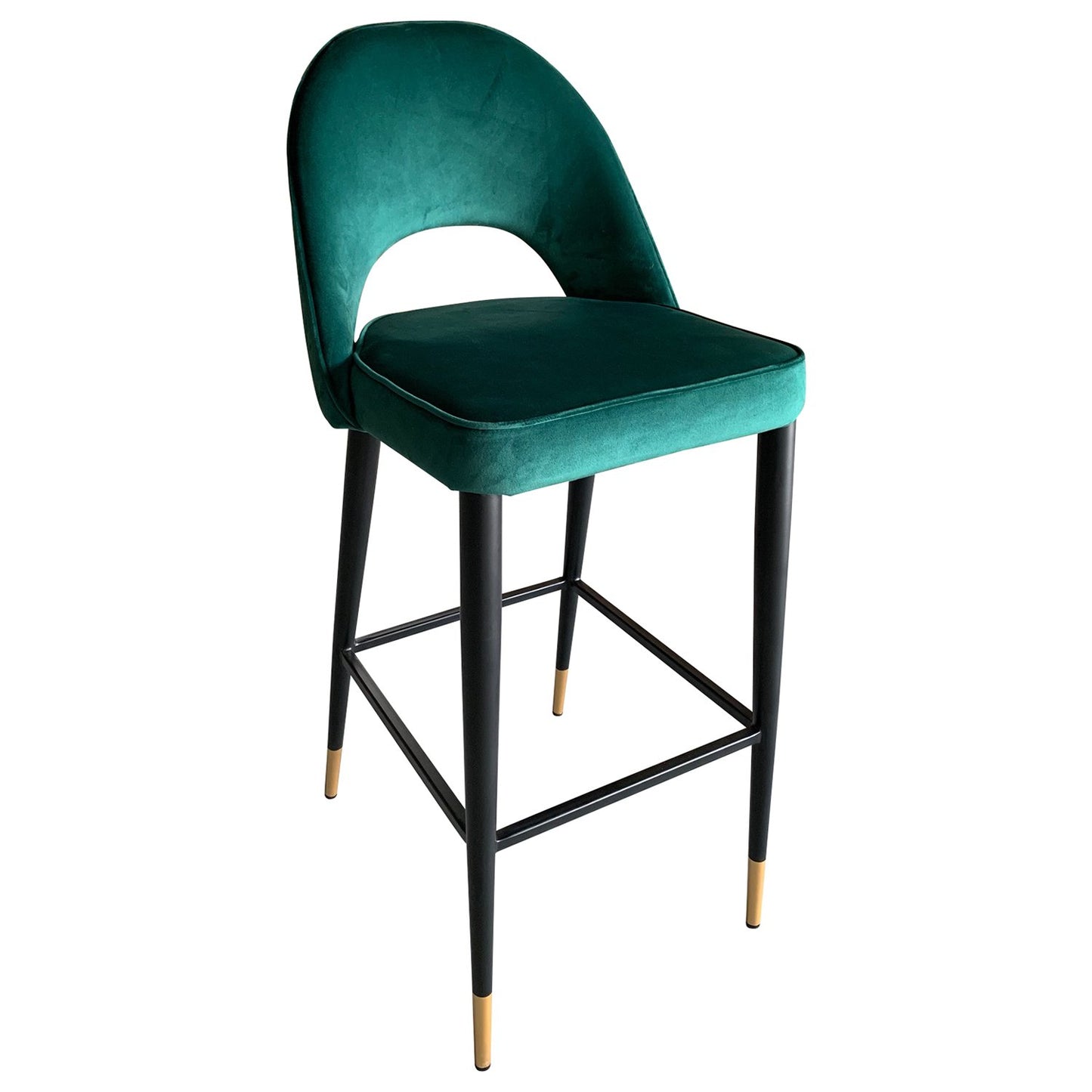 Bourdain Bar Chair Green Velvet-abc