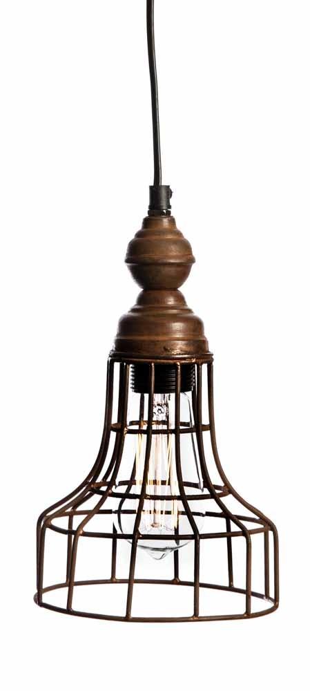 Vintage Iron Ceiling Torch Lamp-abc