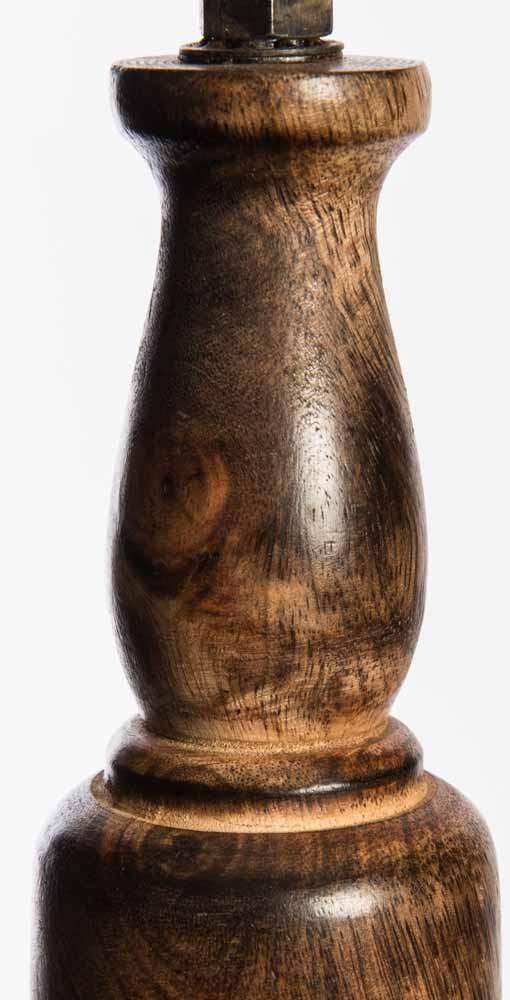 Vintage Glass Bulb Iron Ceiling Lamp w/ Wood Fitting-abc