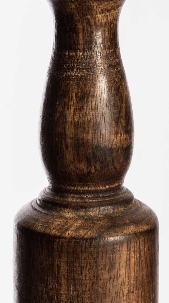 Vintage Glass Ceiling Lamp-with Wood Fitting-abc