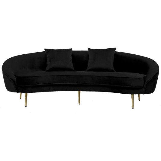 Siena 3 Seater Sofa - Black-abc