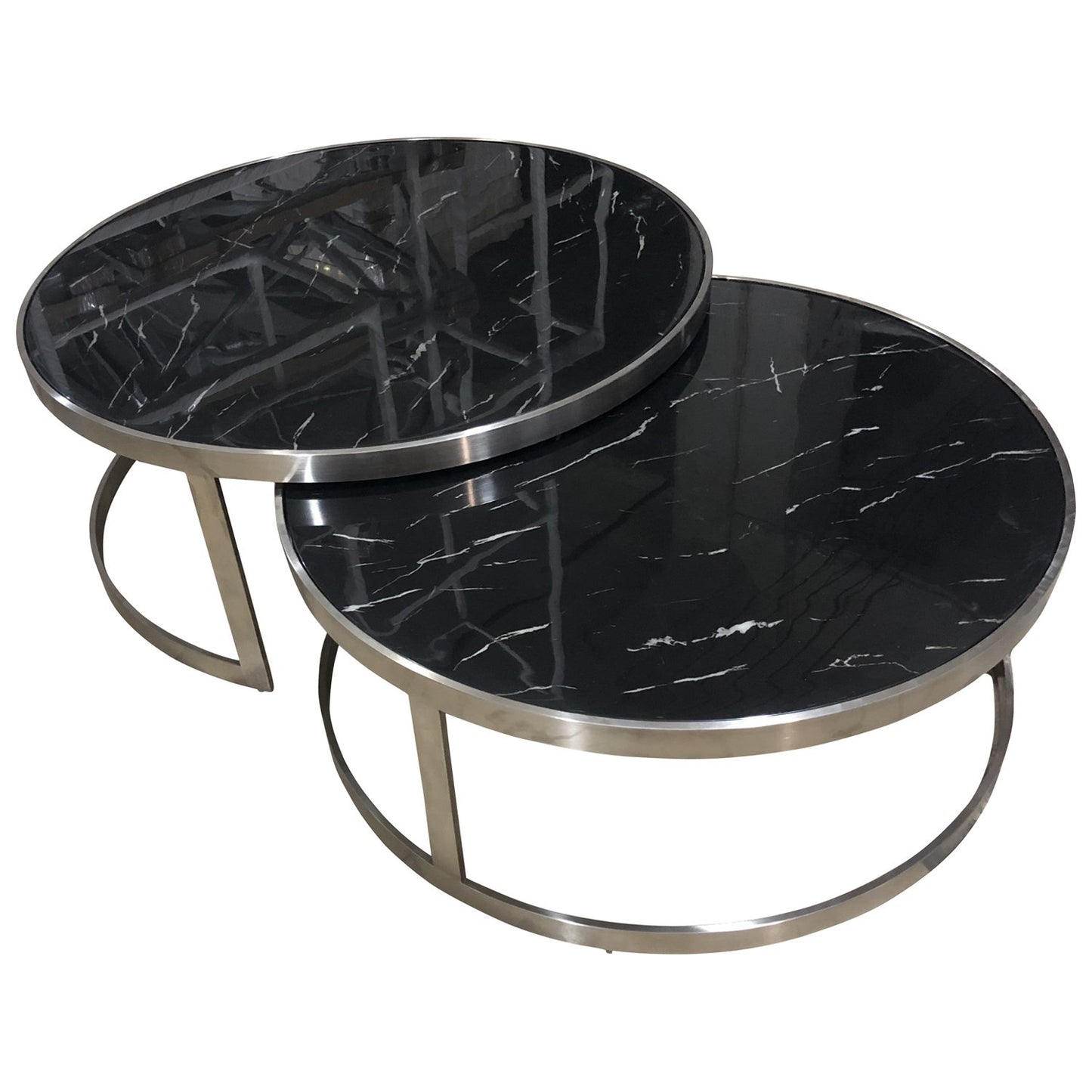 Sterling Coffee Table Set Black Marble-abc