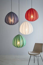 Urchin Large - Jade Green - Cotton Lantern Pendant Light-abc