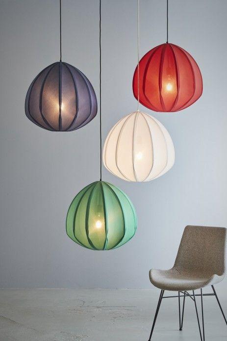 Urchin Large - Jade Green - Cotton Lantern Pendant Light-abc