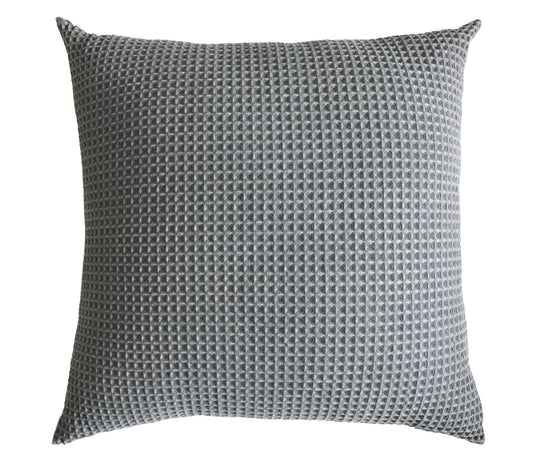 Vanda Waffle Cushion Char Grey-abc