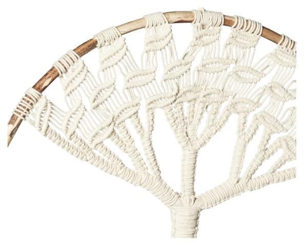 Hand Knitted Cotton Tree of Life Wall Art - Natural-abc