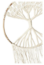 Hand Knitted Cotton Tree of Life Wall Art - Natural-abc