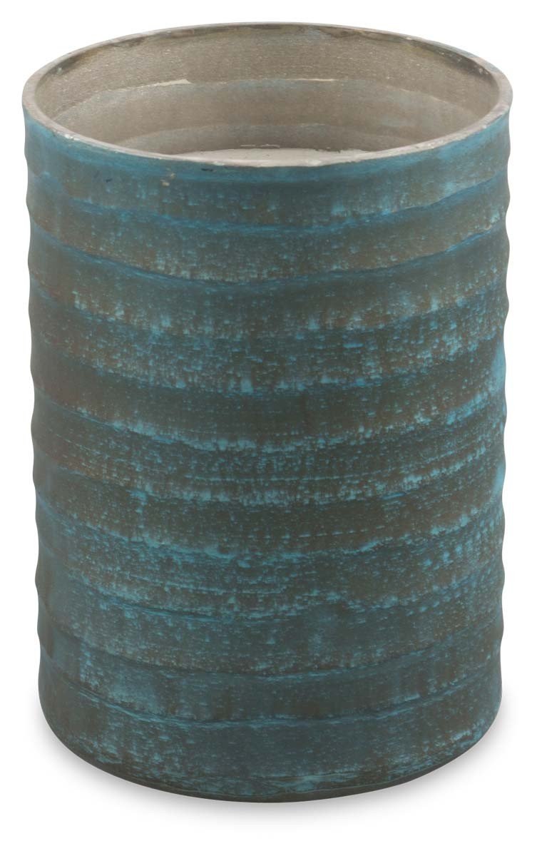 Small Eshan Paraffin Wax Filled Etched Glass Candle Holder-abc