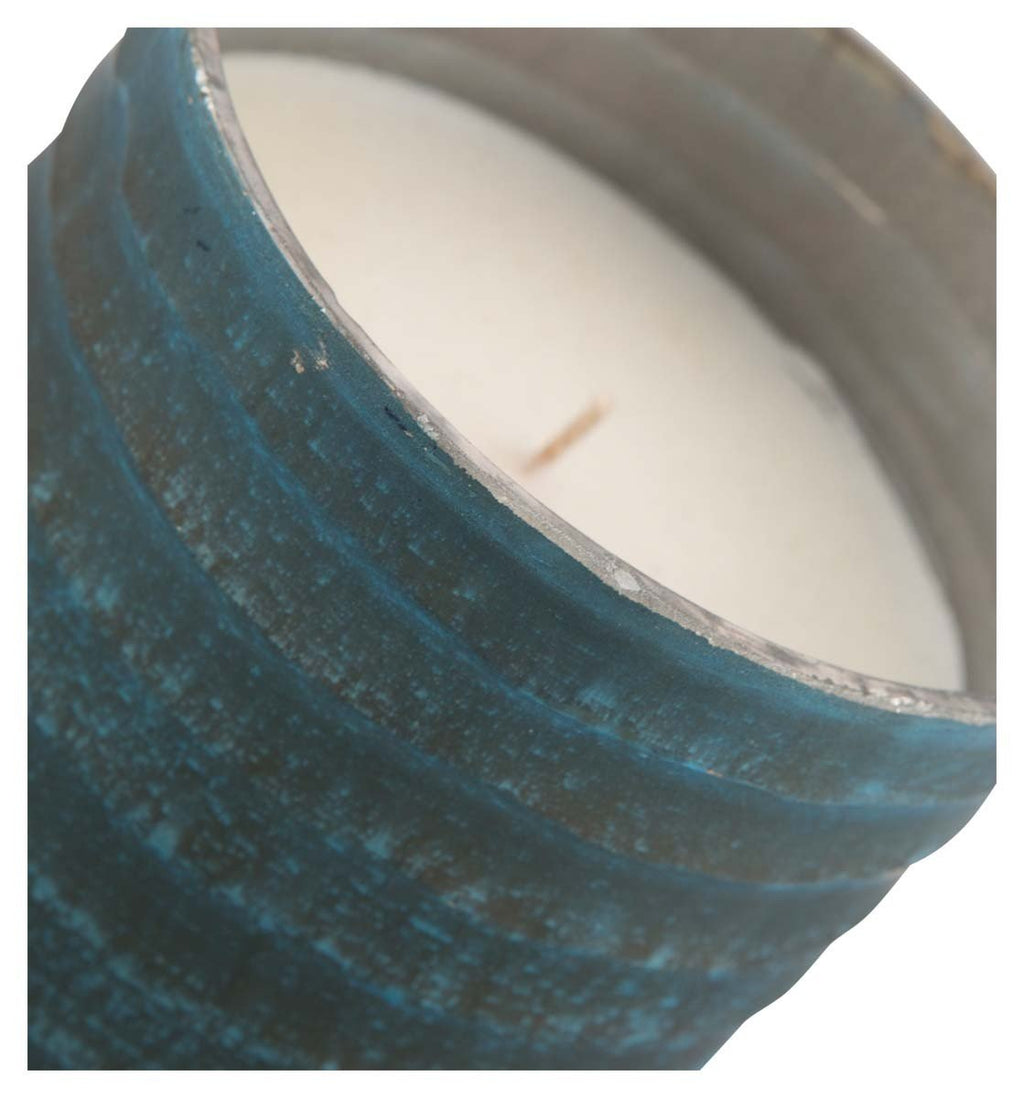 Small Eshan Paraffin Wax Filled Etched Glass Candle Holder-abc