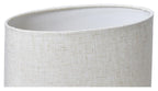 Medium Swirl Ceramic Lamp with Fabric Shade - Terracotta/Natural-abc