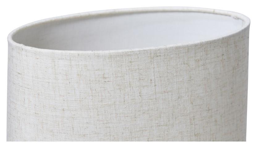 Medium Swirl Ceramic Lamp with Fabric Shade - Terracotta/Natural-abc