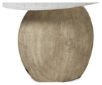 Medium Swirl Ceramic Lamp with Fabric Shade - Terracotta/Natural-abc