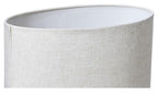 Large Swirl Ceramic Lamp with Fabric Shade - Terracotta/Natural-abc