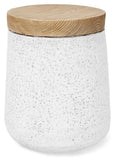 Venice Indoor/Outdoor Faux Wood Stool - Light Oak/Raw Natural-abc