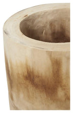 Neve Wood Stool/Planter Large - Natural-abc