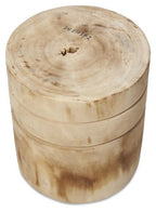 Neve Wood Stool/Planter Large - Natural-abc