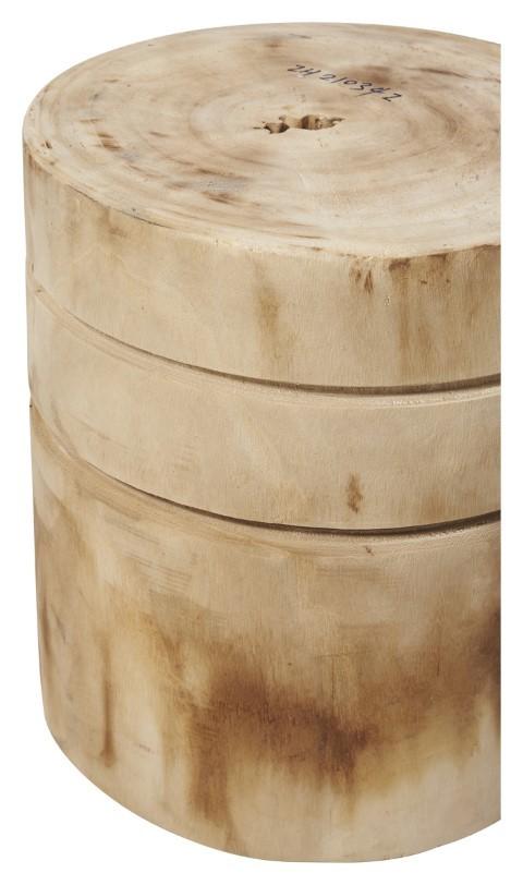 Neve Wood Stool/Planter Large - Natural-abc