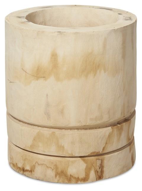 Neve Wood Stool/Planter Extra Large - Natural-abc
