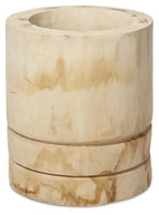 Neve Wood Stool/Planter Extra Large - Natural-abc