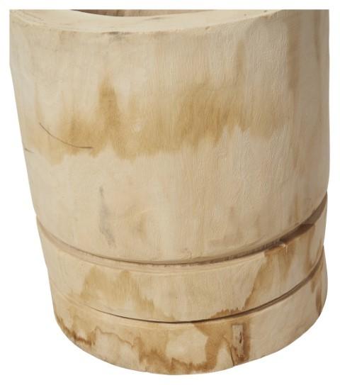 Neve Wood Stool/Planter Extra Large - Natural-abc