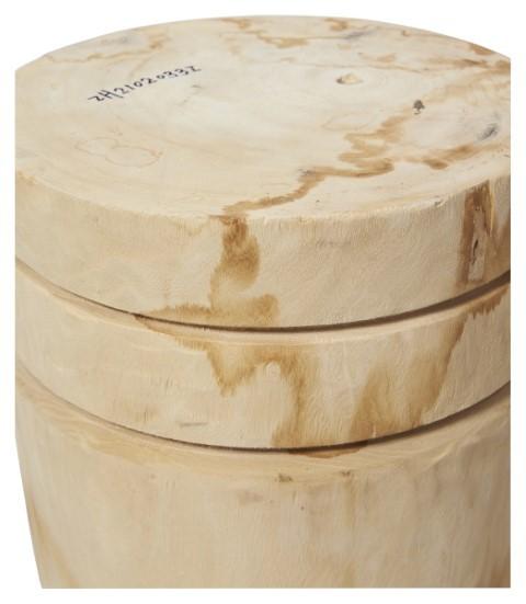 Neve Wood Stool/Planter Extra Large - Natural-abc