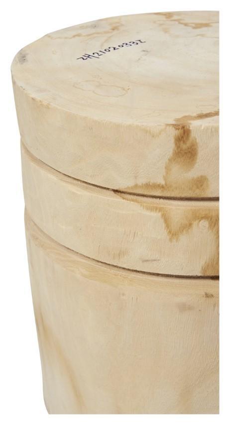 Neve Wood Stool/Planter Extra Large - Natural-abc