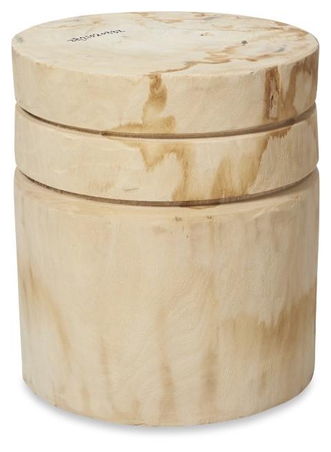 Neve Wood Stool/Planter Extra Large - Natural-abc
