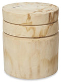 Neve Wood Stool/Planter Extra Large - Natural-abc