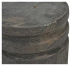 Ribbed Wooden Stool-abc