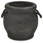 Rope Handle Wood Planter - Med-abc