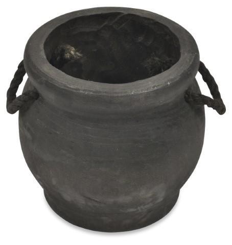Rope Handle Wood Planter - Med-abc
